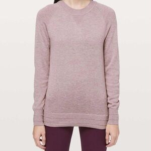 Lululemon Women’s Apres Your Way Sweater in Heathered Smoky Blush, Size Small